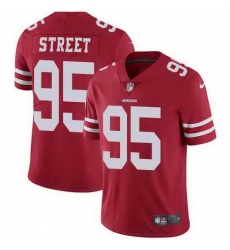 Nike 49ers 95 Kentavius Street Red Vapor Untouchable Limited Jersey