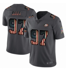 Nike 49ers 97 Nick Bosa 2019 Salute To Service USA Flag Fashion Limited Jersey
