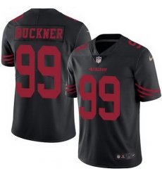 Nike 49ers #99 DeForest Buckner Black Mens Stitched NFL Limited Rush Jersey