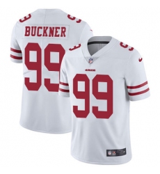 Nike 49ers #99 DeForest Buckner White Mens Stitched NFL Vapor Untouchable Limited Jersey
