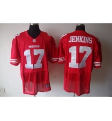 Nike San Francisco 49Ers 17 A.J. Jenkins Red Elite NFL Jersey