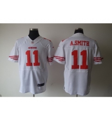 Nike San Francisco 49ers 11 Alex Smith White Elite NFL Jersey
