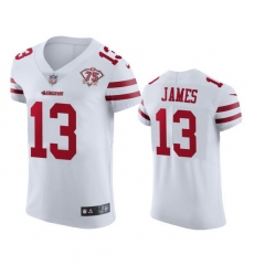 Nike San Francisco 49ers 13 Richie James White Men 75th Anniversary Stitched NFL Vapor Untouchable Elite Jersey