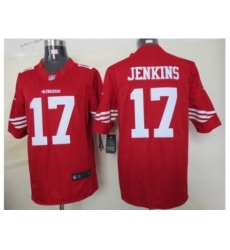 Nike San Francisco 49ers 17 A.J. Jenkins Red Limited NFL Jersey