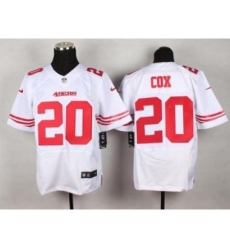 Nike San Francisco 49ers 20 Perrish Cox White Elite NFL Jersey