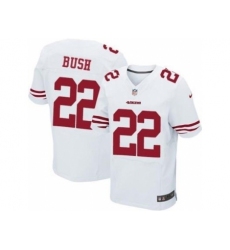 Nike San Francisco 49ers 22 Reggie Bush White Elite NFL Jersey