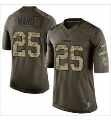 Nike San Francisco 49ers #25 Jimmie Ward Green Men 27s Stitched NFL Limited Salute to Service Jersey