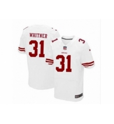 Nike San Francisco 49ers 31 Donte Whitner white Elite NFL Jersey