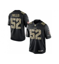 Nike San Francisco 49ers 52 Patrick Willis Black Limited Salute To Service NFL Jersey