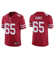 Nike San Francisco 49ers 65 Aaron Banks Red Vapor Untouchable Limited Jersey