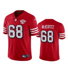 Nike San Francisco 49ers 68 Colton Mckivitz Red Rush Men 75th Anniversary Stitched NFL Vapor Untouchable Limited Jersey