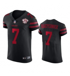 Nike San Francisco 49ers 7 Colin Kaepernick Black Alternate Men 75th Anniversary Stitched NFL Vapor Untouchable Elite Jersey