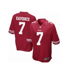 Nike San Francisco 49ers 7 Colin Kaepernick Red Elite NFL Jersey