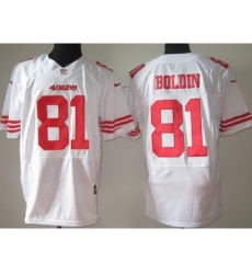 Nike San Francisco 49ers 81 Anquan Boldin White Elite NFL Jersey