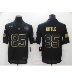Nike San Francisco 49ers 85 George Kittle Black 2020 Salute To Service Limited Jersey