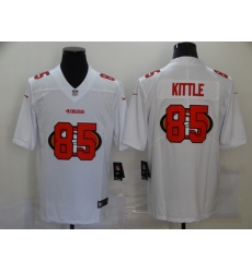 Nike San Francisco 49ers 85 George Kittle White Shadow Logo Limited Jersey