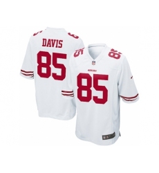 Nike San Francisco 49ers 85 Vernon Davis White Game NFL Jersey