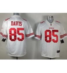 Nike San Francisco 49ers 85 Vernon Davis White Limited NFL Jersey