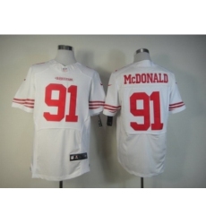Nike San Francisco 49ers 91 Ray McDonald White Elite NFL Jersey