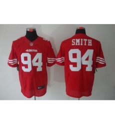 Nike San Francisco 49ers 94 Justin Smith Red Elite NFL Jersey