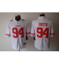 Nike San Francisco 49ers 94 Justin Smith White Limited NFL Jersey