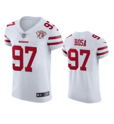 Nike San Francisco 49ers 97 Nick Bosa White Men 75th Anniversary Stitched NFL Vapor Untouchable Elite Jersey