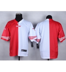 Nike San Francisco 49ers Blank Red white Elite Split NFL Jersey