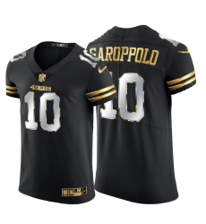 San Francisco 49ers 10 Jimmy Garoppolo Men Nike Black Edition Vapor Untouchable Elite NFL Jersey