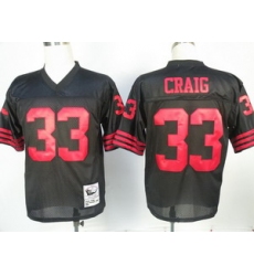 San Francisco 49ers 33 Craig Black throwback Jerseys