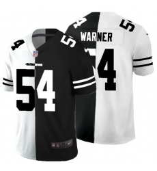 San Francisco 49ers 54 Fred Warner Men Black V White Peace Split Nike Vapor Untouchable Limited NFL Jersey