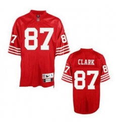 San Francisco 49ers Dwight Clark 87 Throwback Red Jersey