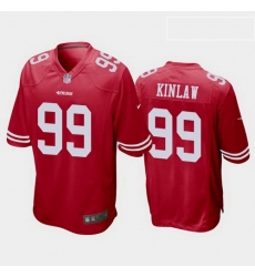 men javon kinlaw san francisco 49ers scarlet game jersey 