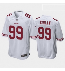 men javon kinlaw san francisco 49ers white game jersey 