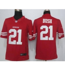 nike nfl jerseys san francisco 49ers 21 bush red[nike Limited][bush]
