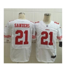 nike nfl jerseys san francisco 49ers 21 sanders white[Elite][sanders]