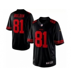 nike nfl jerseys san francisco 49ers 81 boldin black[nike limited]