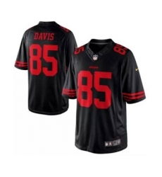 nike nfl jerseys san francisco 49ers 85 davis black[nike limited]