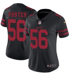 Nike 49ers #56 Reuben Foster Black Alternate Womens Stitched NFL Vapor Untouchable Limited Jersey