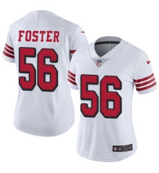 Nike 49ers #56 Reuben Foster White Rush Womens Stitched NFL Vapor Untouchable Limited Jersey