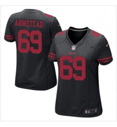 Women NEW San Francisco 49ers #69 Arik Armstead Black Alternate Stitched NFL Elite Jersey
