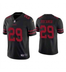 Women NFL San Francisco 49ers 29 Talanoa Hufanga Black Vapor Untouchable Limited Stitched Jersey