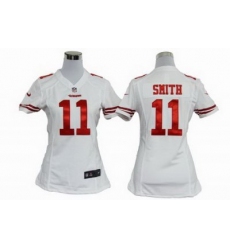 Women Nike San Francisco 49ers #11 Alex Smith White Jersey
