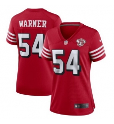 Women Nike San Francisco 49ers Fred Warner 54 Red Alternate Vapor Untouchable Limited NFL Jersey