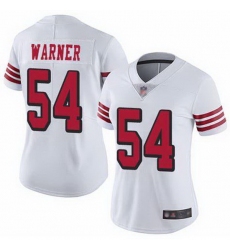 Women Nike San Francisco 49ers Fred Warner 54 White Vapor Untouchable Limited NFL Jersey