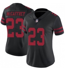 Women San Francisco 49ers 23 Christian McCaffrey Black Vapor Untouchable Stitched Jersey