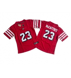 Women San Francisco 49ers 23 Christian McCaffrey Red F U S E Alternate Stitched Jersey