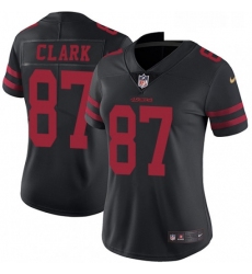 Womens Nike San Francisco 49ers 87 Dwight Clark Elite Black NFL Jersey