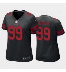 women javon kinlaw san francisco 49ers black game jersey 