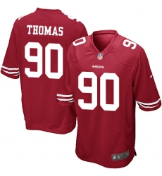 Nike 49ers #90 Solomon Thomas Red Team Color Youth Stitched NFL Elite Jersey