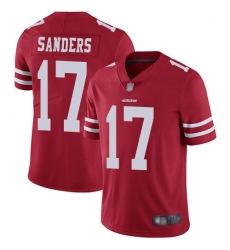 Youth 49ers 17 Emmanuel Sanders Red Team Color Stitched Football Vapor Untouchable Limited Jersey